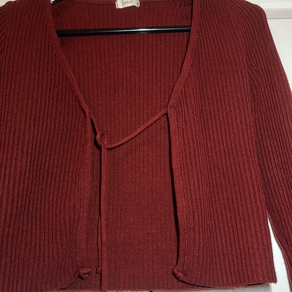 Y2K debut red sweater top - Picture 2 of 7